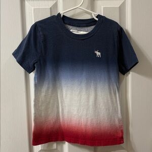 Abercrombie Kids Red, White & Blue Ombre Tee